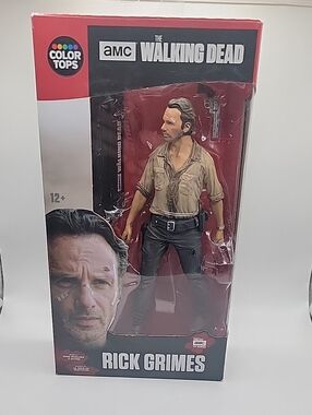 🔥The Walking Dead Rick Grimes Action Figure #1 Color Tops McFarlane AMC (2016)